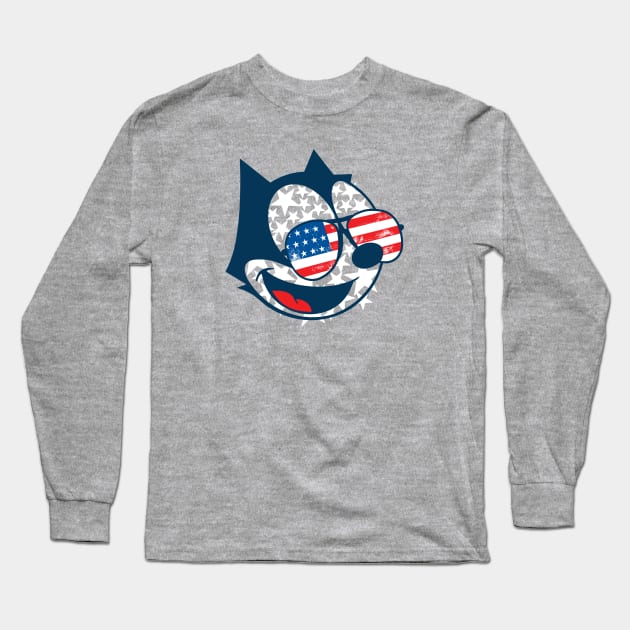 FELIX U.S.A. Long Sleeve T-Shirt by ROBZILLA